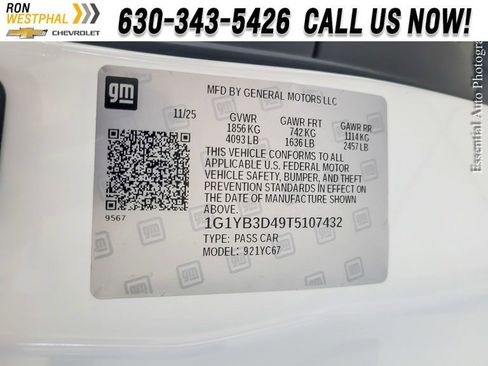 New 2026 Chevrolet Corvette Stingray Preferred Conv w/ 2LT image 21