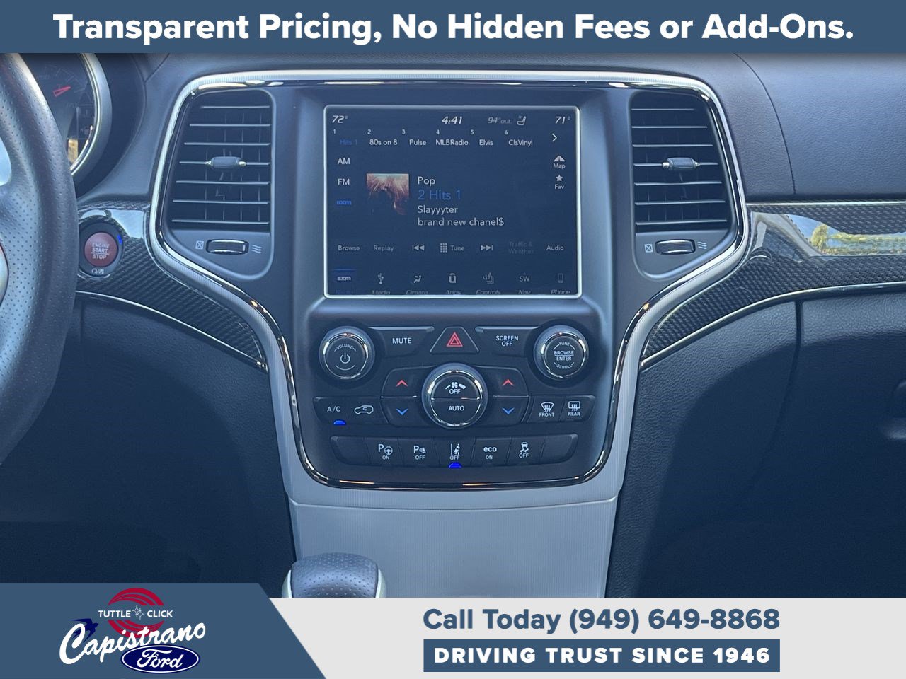 Used 2018 Jeep Grand Cherokee Trackhawk w/ Trailer Tow Group IV AWD/4WD image 19