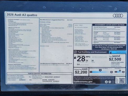 New 2026 Audi A3 2.0T Premium image 17