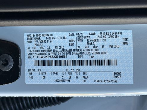 Used 2025 Ford F150 STX w/ Equipment Group 200A RWD image 13