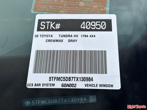 New 2026 Toyota Tundra 1794 Edition AWD/4WD image 21