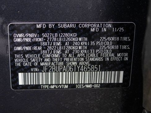Used 2026 Subaru Outback Premium AWD/4WD image 52