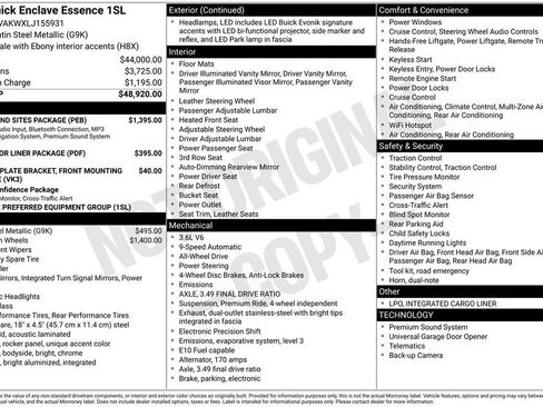 Used 2020 Buick Enclave Essence w/ Sound and Sites Package image 12