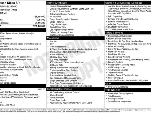 Certified 2025 Nissan Kicks SR FWD image 7