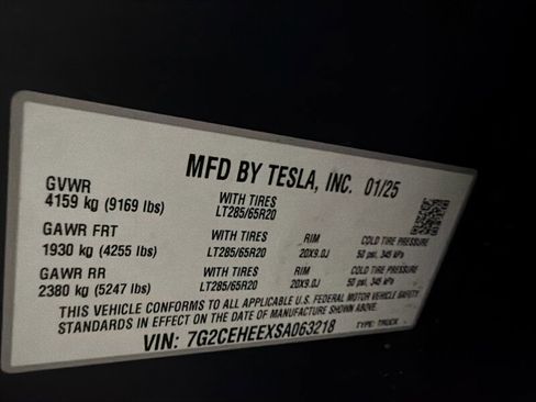 Used 2025 Tesla Cybertruck Cyberbeast AWD/4WD image 50