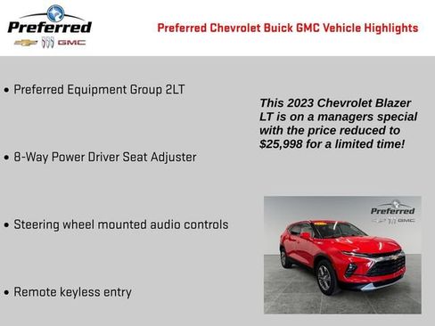 Used 2023 Chevrolet Blazer LT w/ LPO, Floor Liner Package AWD/4WD image 2