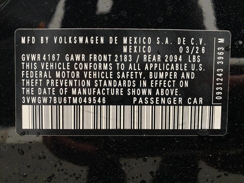 New 2026 Volkswagen Jetta SEL image 30