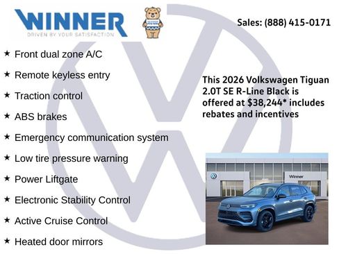 New 2026 Volkswagen Tiguan SE R-Line image 2