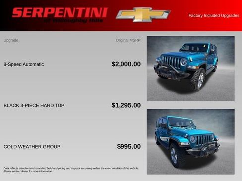 Used 2020 Jeep Wrangler Unlimited Sahara w/ Cold Weather Group AWD/4WD image 4