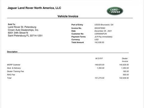 Used 2022 Land Rover Range Rover Sport SVR AWD/4WD image 2