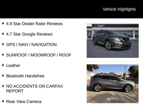 Used 2016 Nissan Murano Platinum w/ Platinum Technology Package image 5