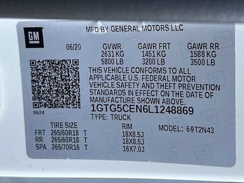 Used 2020 GMC Canyon SLE w/ Elevation Edition RWD image 23