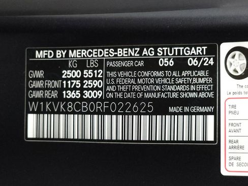 Used 2024 Mercedes-Benz SL 63 AMG S e Performance 4MATIC w/ Manufactur Interior Package image 42