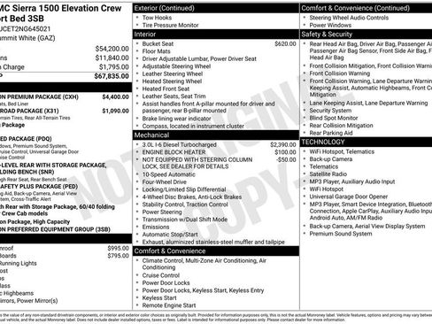 Used 2022 GMC Sierra 1500 Elevation w/ Elevation Premium Package AWD/4WD image 2