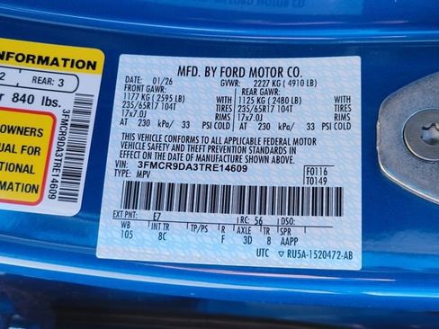 New 2026 Ford Bronco Sport Badlands w/ Sasquatch Badlands Package image 13