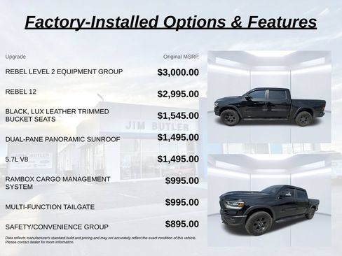Used 2020 RAM 1500 Rebel w/ Rebel Level 2 Equipment Group AWD/4WD image 3