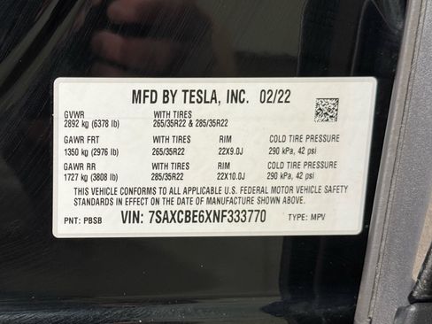 Used 2022 Tesla Model X Plaid AWD/4WD image 30