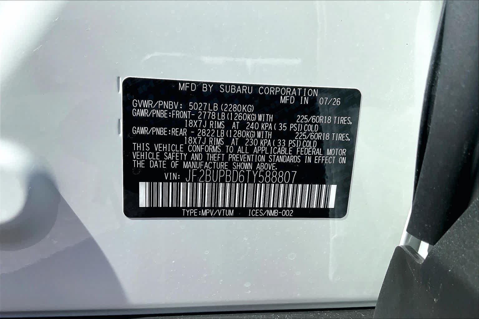 New 2026 Subaru Outback Premium AWD/4WD image 19