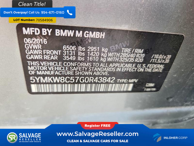 Used 2016 BMW X6 M AWD/4WD image 17