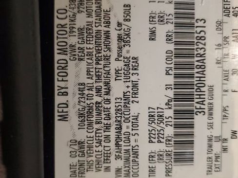 Used 2010 Ford Fusion SE FWD image 30