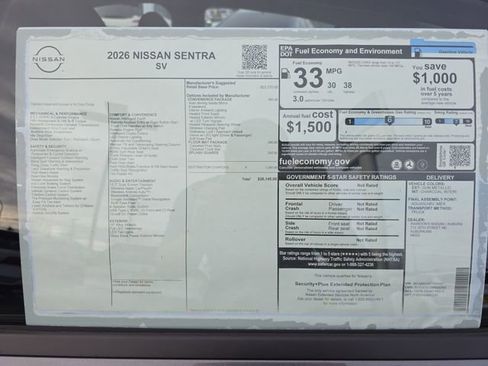 New 2026 Nissan Sentra SV w/ SV Convenience Package image 29