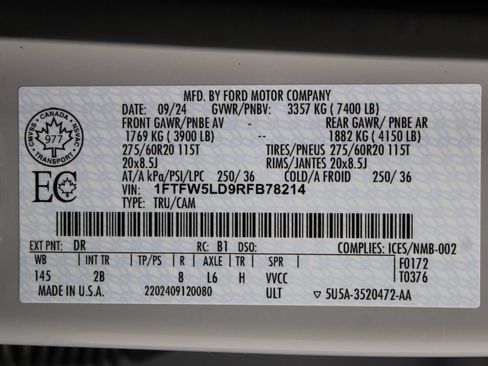 Used 2024 Ford F150 Lariat w/ Equipment Group 502A High AWD/4WD image 82