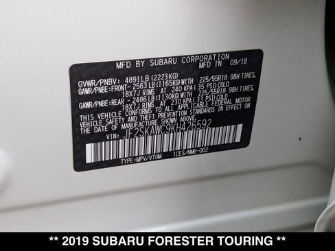 Used 2019 Subaru Forester Touring w/ Popular Package #3 AWD/4WD image 30