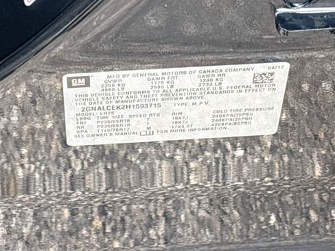 Used 2017 Chevrolet Equinox LT w/ Midnight Edition FWD image 30