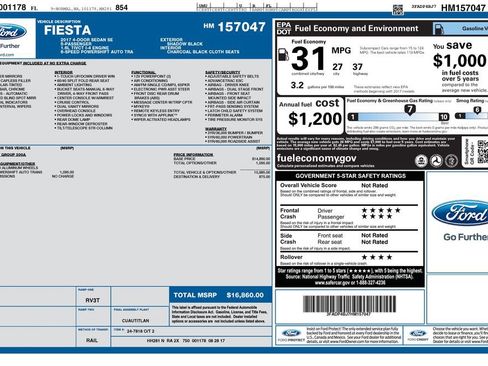 Used 2017 Ford Fiesta SE FWD image 2