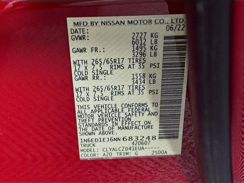 Used 2022 Nissan Frontier SV image 12