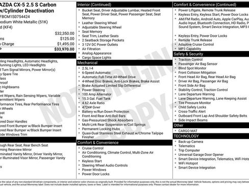 New 2025 MAZDA CX-5 Carbon Edition image 4