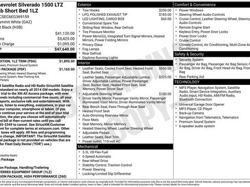 Used 2014 Chevrolet Silverado 1500 LTZ w/ Texas Edition, 1LZ Trim RWD image 33