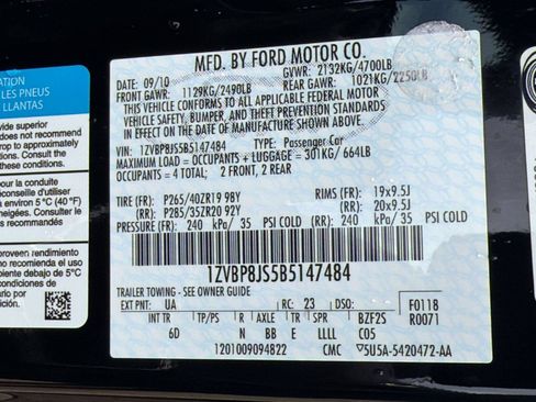 Used 2011 Ford Mustang Shelby GT500 w/ SVT Performance Pkg RWD image 18