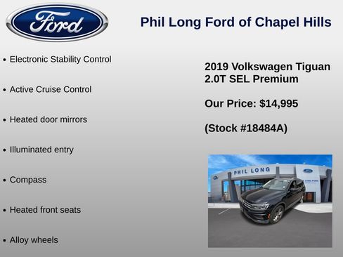 Used 2019 Volkswagen Tiguan SEL Premium AWD/4WD image 16