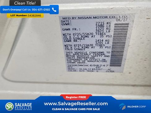 Used 2017 Nissan Pathfinder Platinum FWD image 17