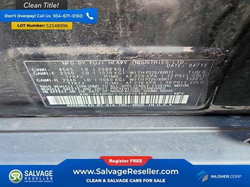 Used 2013 Subaru Outback 2.5i Premium w/ All-Weather Pkg AWD/4WD image 17