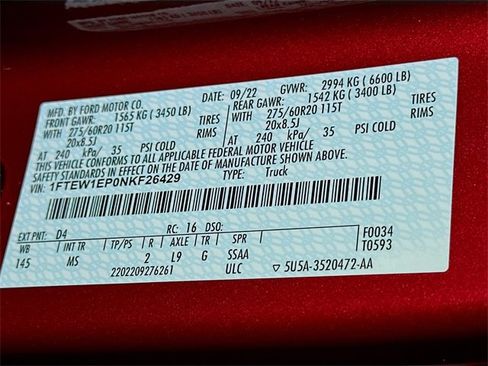 Certified 2022 Ford F150 XLT w/ Equipment Group 302A High image 24