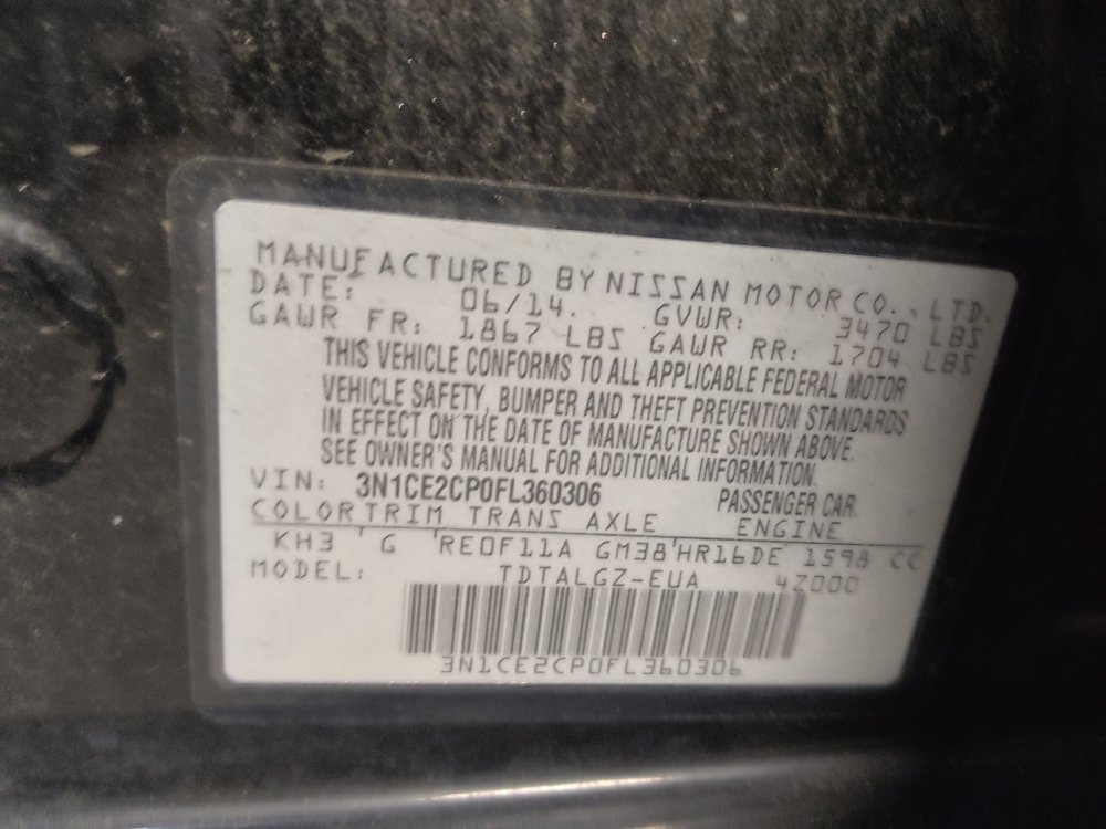 Used 2015 Nissan Versa Note SR FWD image 33