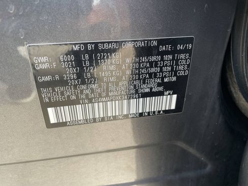Used 2019 Subaru Ascent Limited AWD/4WD image 47