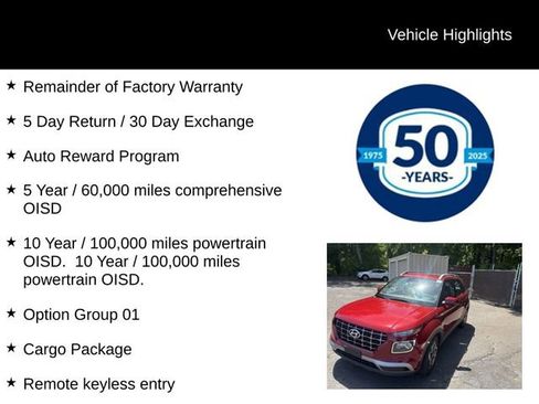 Certified 2023 Hyundai Venue SEL w/ Cargo Package FWD image 5