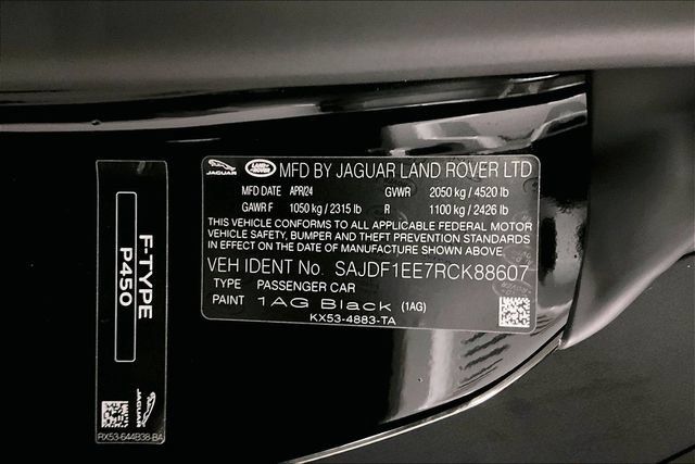 New 2024 Jaguar F-TYPE R-Dynamic RWD image 11