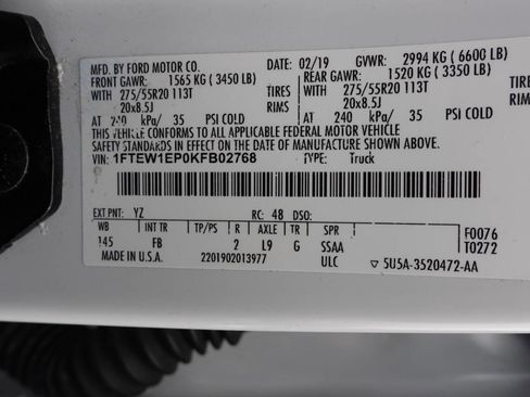 Used 2019 Ford F150 XLT w/ Equipment Group 302A Luxury image 20