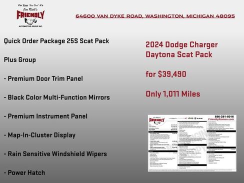 Used 2024 Dodge Charger Daytona Scat Pack w/ Plus Group AWD/4WD image 3