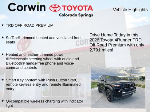 Used 2026 Toyota 4Runner TRD Off-Road Premium AWD/4WD image 8