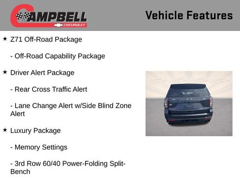 Used 2022 Chevrolet Suburban Z71 w/ Z71 Off-Road Package image 26