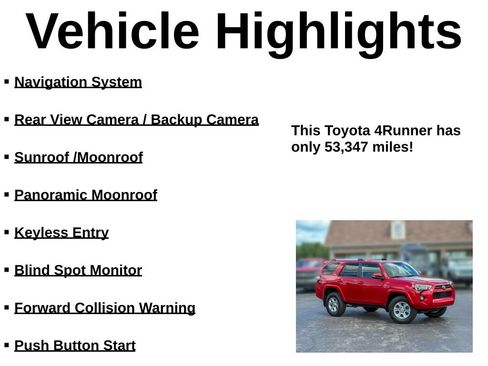 Used 2022 Toyota 4Runner SR5 Premium w/ Moonroof Package AWD/4WD image 40