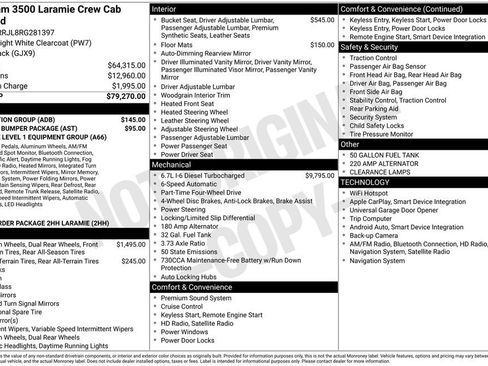 Used 2024 RAM 3500 Laramie w/ Protection Group AWD/4WD image 11