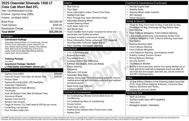 Certified 2025 Chevrolet Silverado 1500 LT AWD/4WD image 32