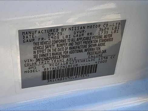 Certified 2025 Nissan Versa S w/ Trunk Package FWD image 17
