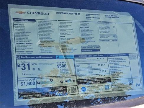 New 2026 Chevrolet TrailBlazer RS w/ Driver Confidence Package image 17